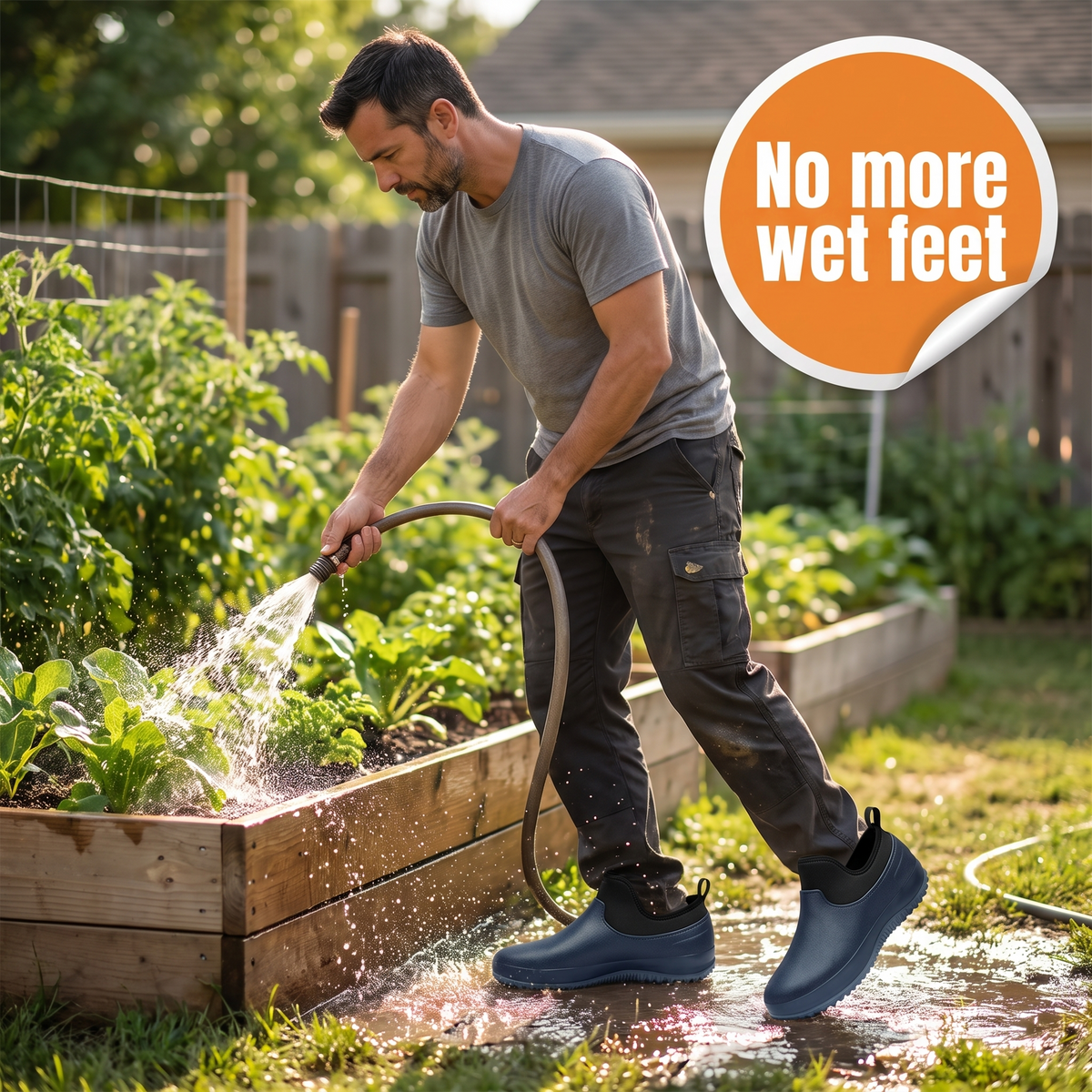 Waterproof Slip-On Work Shoes