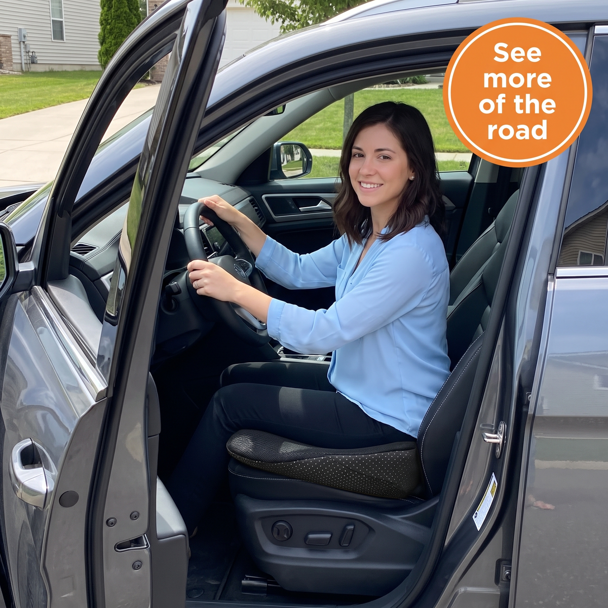 Car Seat Cushion for Shorter Drivers