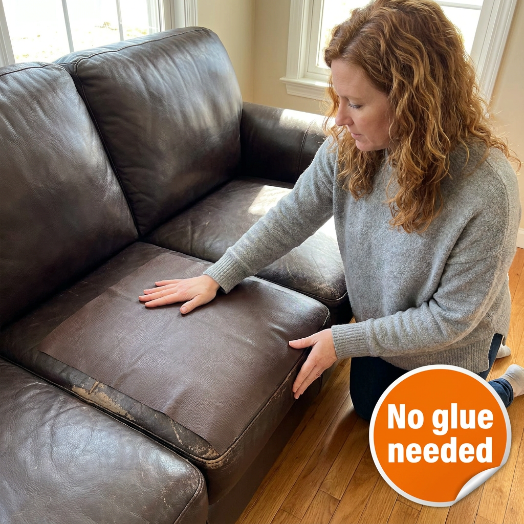 Self-Adhesive Leather Repair Patch – Large 19.7 x 53.9 in Cuttable Faux Leather Sheet for Sofas & Chairs, 8 Colors