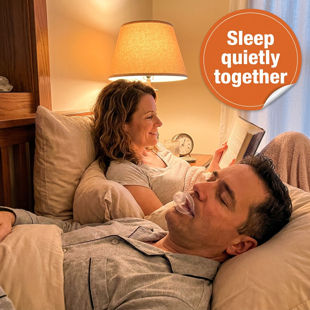 Tongue Stabilizing Device – Soft Silicone Anti-Snoring Tongue Retainer, One Size, No Molding Needed
