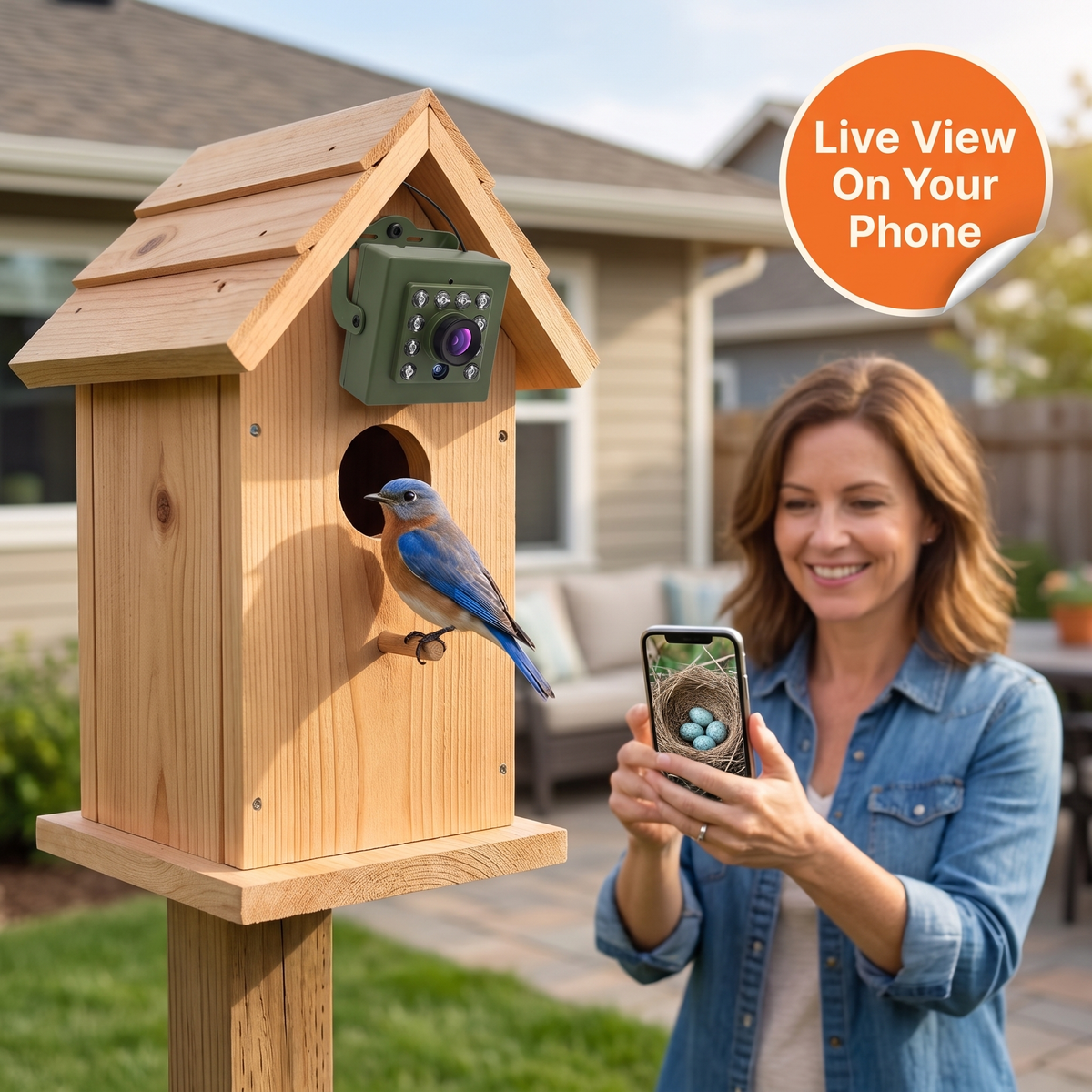 HD WiFi Bird Nest Camera