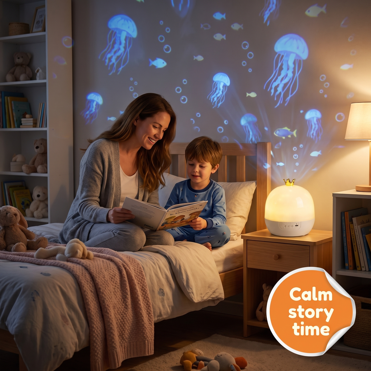 Children’s Night Light and Ocean Projection Lamp