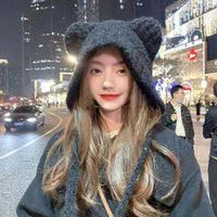 Cute Bear Ear Winter Hat