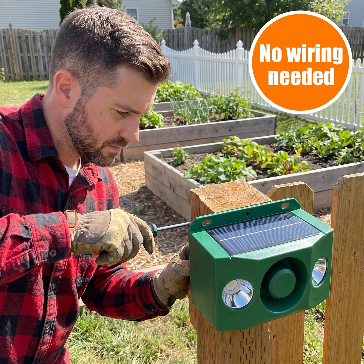 Beast Repellent Solar Warning Lights
