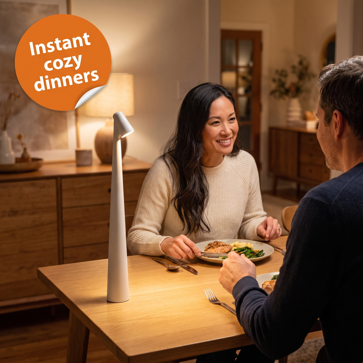Nordic minimalistic design mood lamp | Wireless | LED | Reading lamp | Dinner lamp