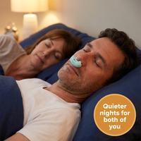 Micro CPAP Anti-Snoring Device – Mask-Free Electric Nose Device for Sleep Apnea & Travel, Rechargeable with Twin Fans