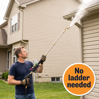 4000 PSI Telescoping High Pressure Washer Wand Set for Gutter & Roof Drainage & Walls Cleaning