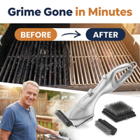 Steam Grill Brush – Stainless Steel BBQ Cleaner with Water Tank