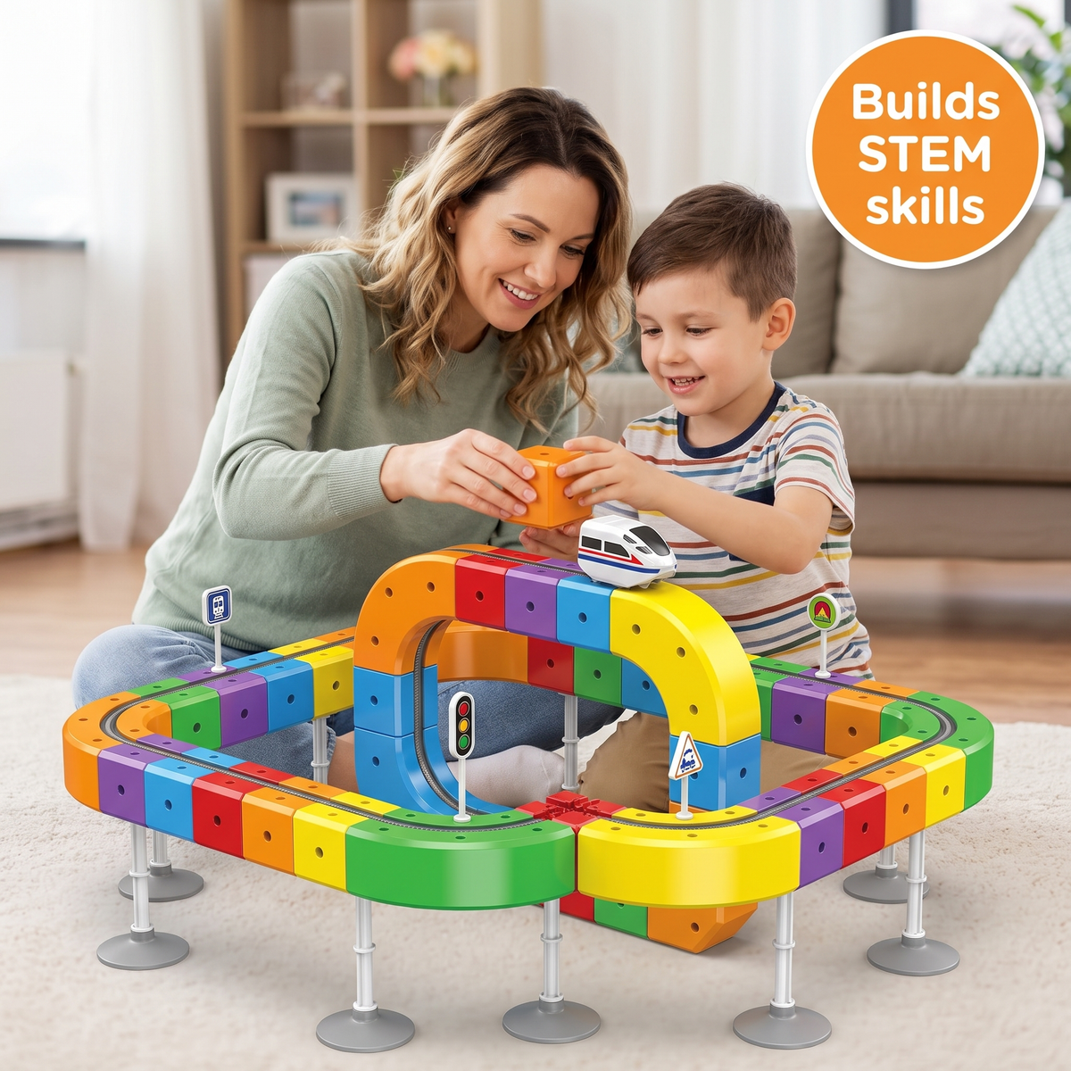 Magnetic Train Track Toy