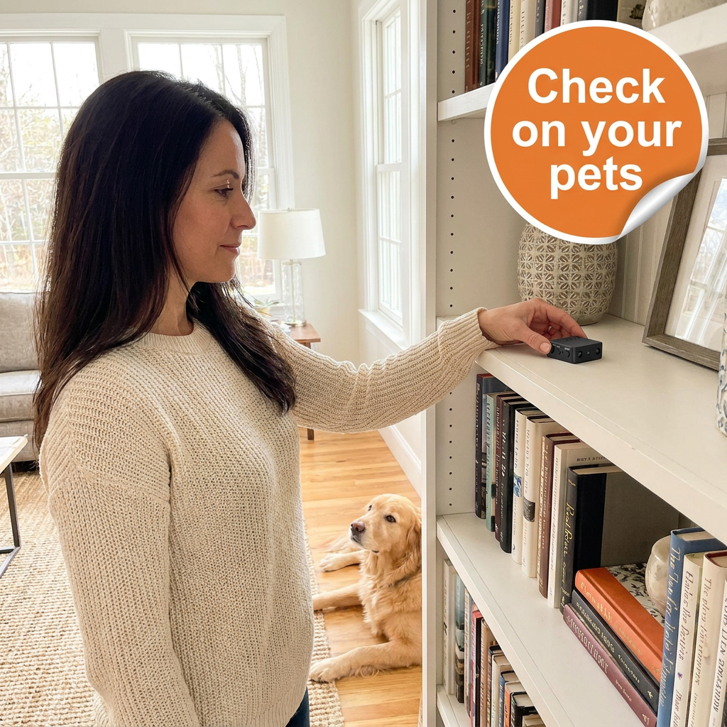 Mini Home Security Camera – HD Video with Audio, Night Vision, Motion Detection & Loop Recording