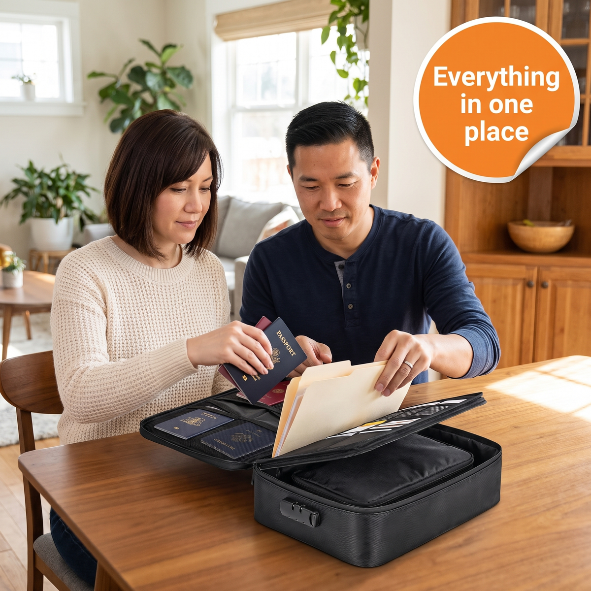 Waterproof Fireproof Document Cash Safe Bag