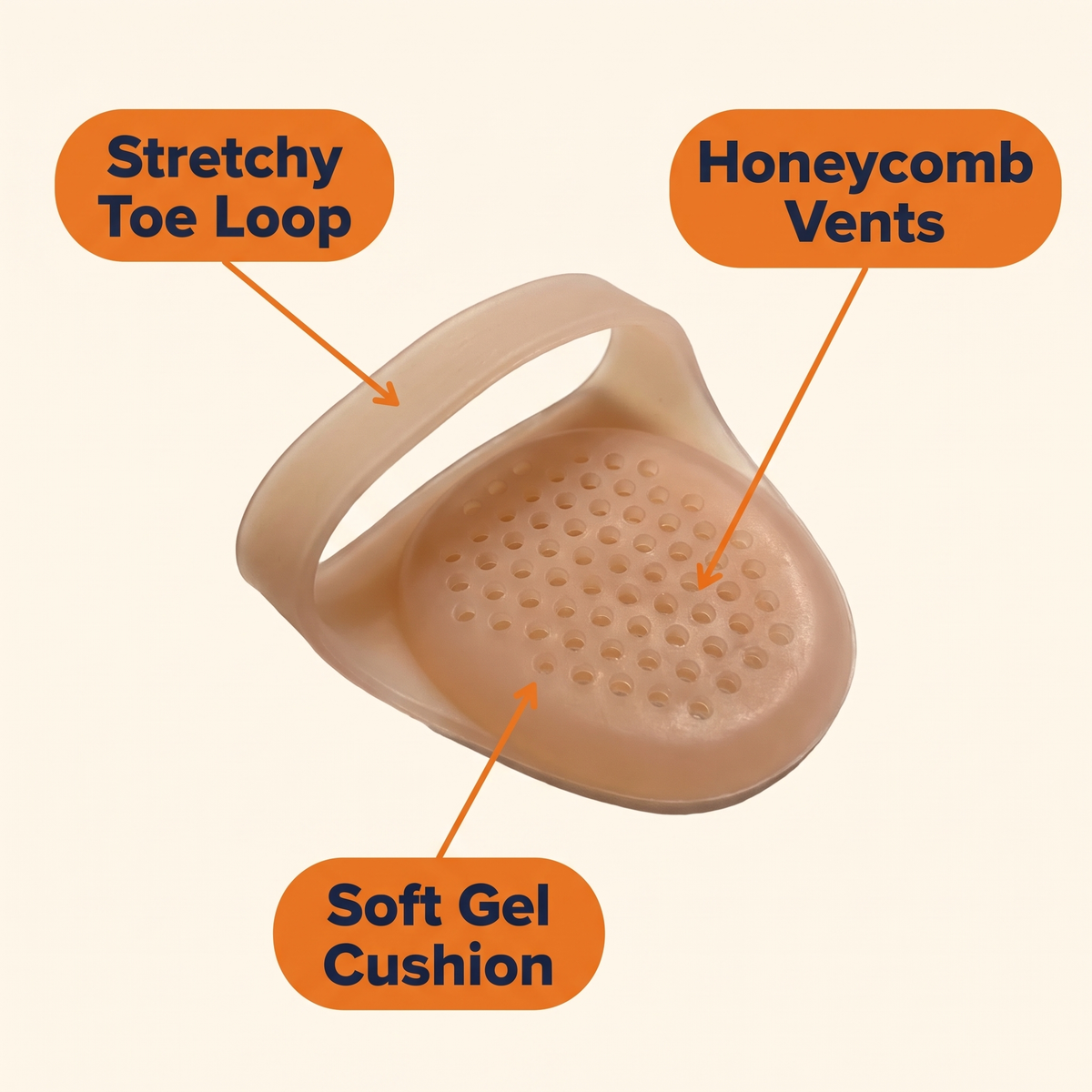 Breathable Metatarsal Pads - Set of 2