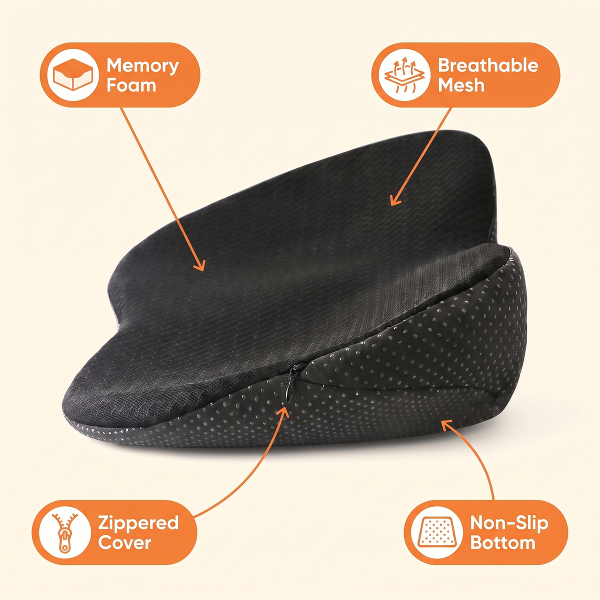 Car Seat Cushion for Shorter Drivers