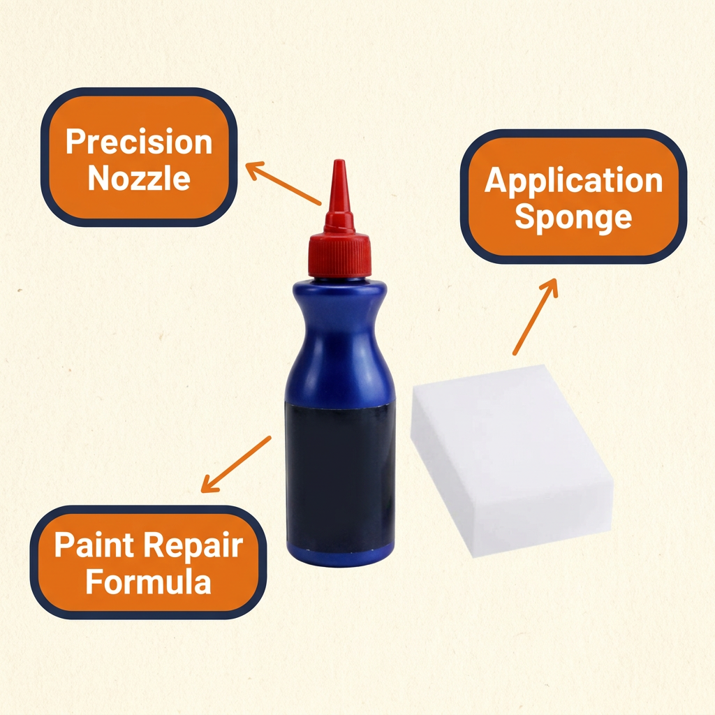 Car Scratch Remover – Paint Scratch & Swirl Repair Polish, Fixes Deep Scratches, Restores Gloss, with Sponge