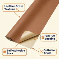 Self-Adhesive Leather Repair Patch – Large 19.7 x 53.9 in Cuttable Faux Leather Sheet for Sofas & Chairs, 8 Colors