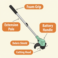 Weed Wacker Cordless Mini Weed Trimmer