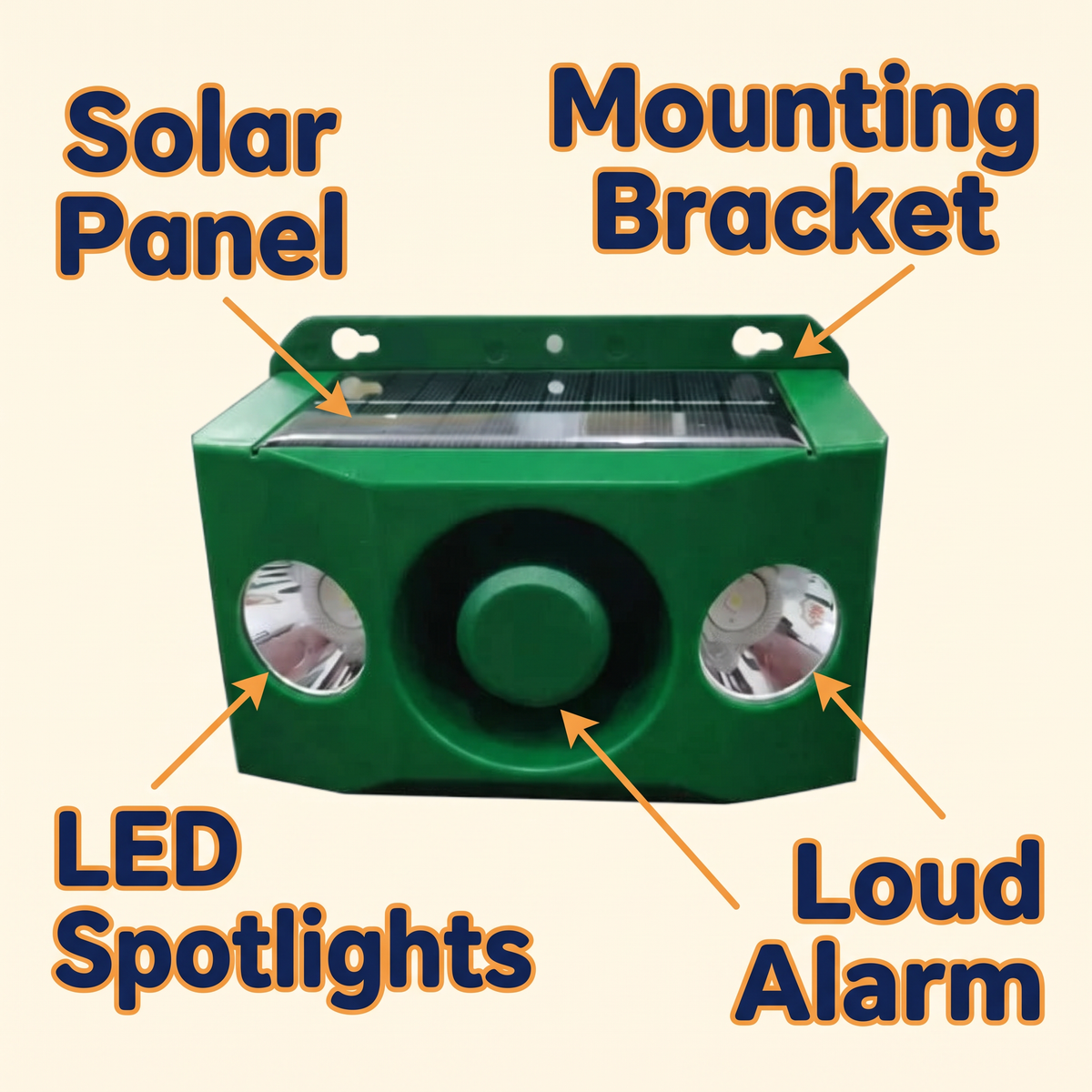 Beast Repellent Solar Warning Lights