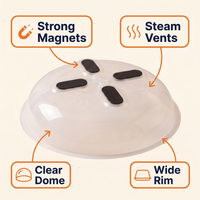 Magnetic Microwave Splatter Cover