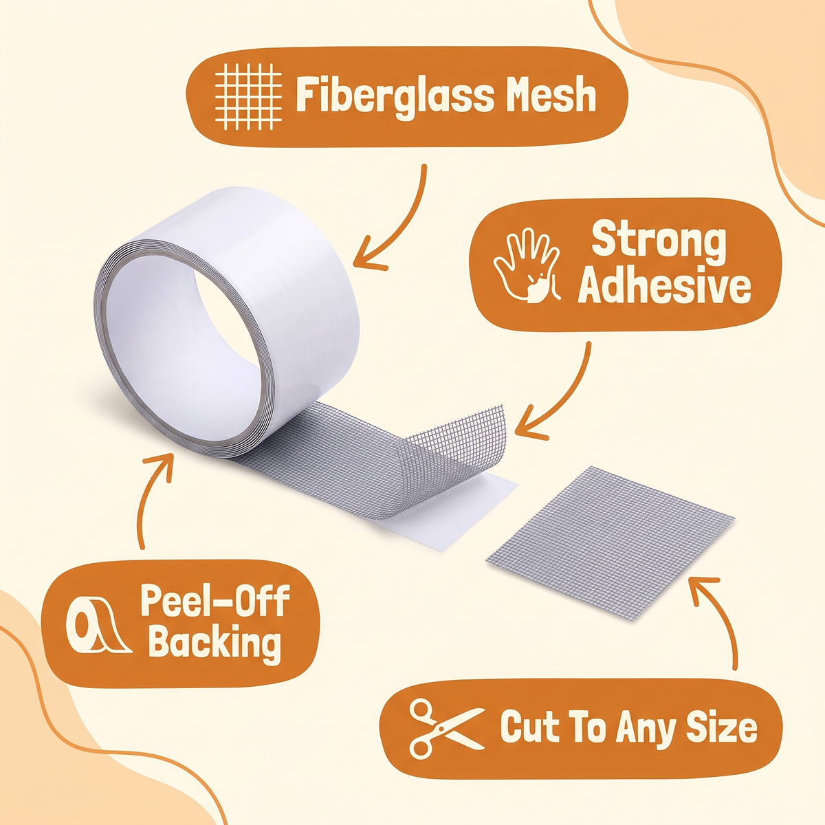 Strong Adhesive Screen Repair Tape