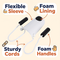 No Bend Sock Wearing Device for Elderly and Handicapped
