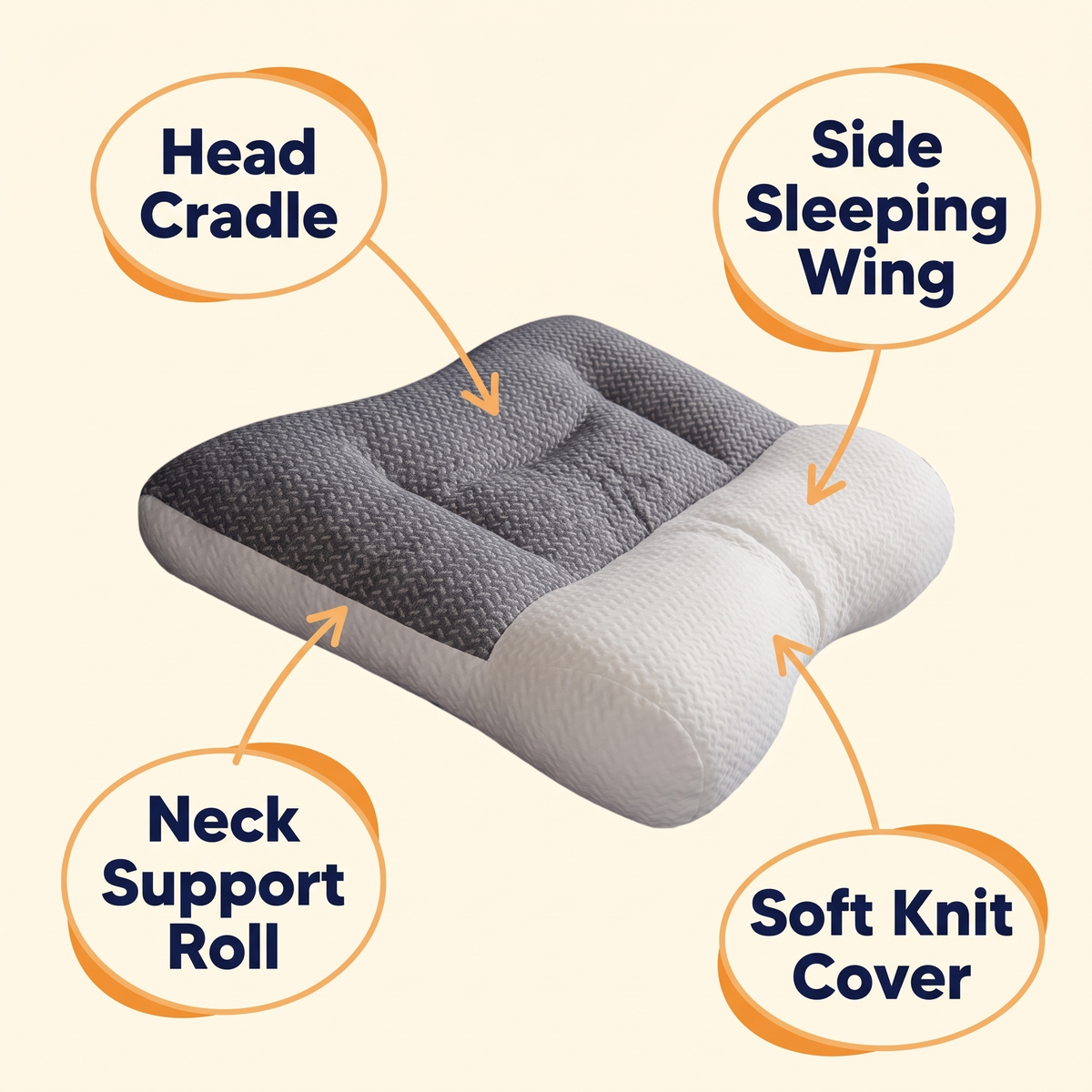 Orthopedic Neck Pillow For Sleeping