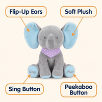 Peek a boo Talking Elephant toy
