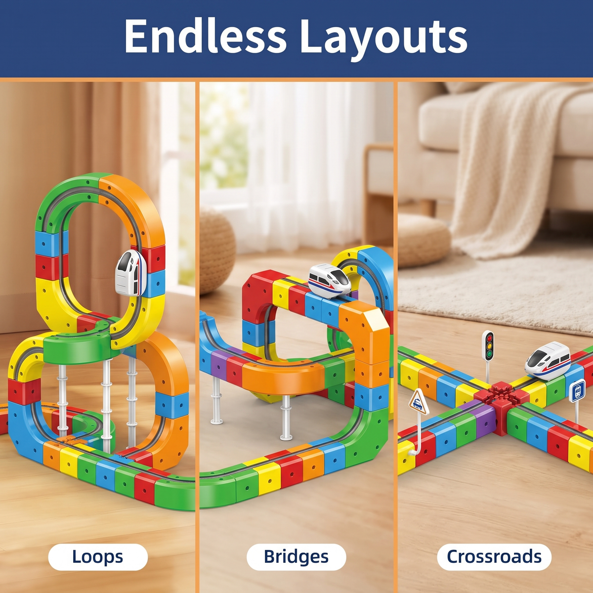 Magnetic Train Track Toy
