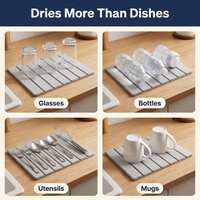 Foldable Diatomite Stone Dish Drying Mat