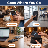 Magnetic Leather Card Holder Wallet for iPhone