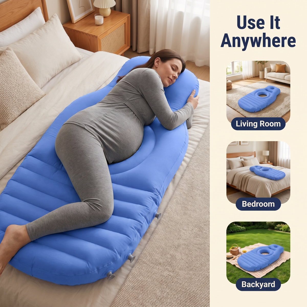 Pregnancy Pillow to Lay on Stomach