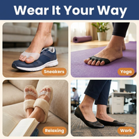 Hammer Toe Straightener – Silicone Gel Toe Separator & Splint for Bunion Relief, Aligns Toes Without Surgery