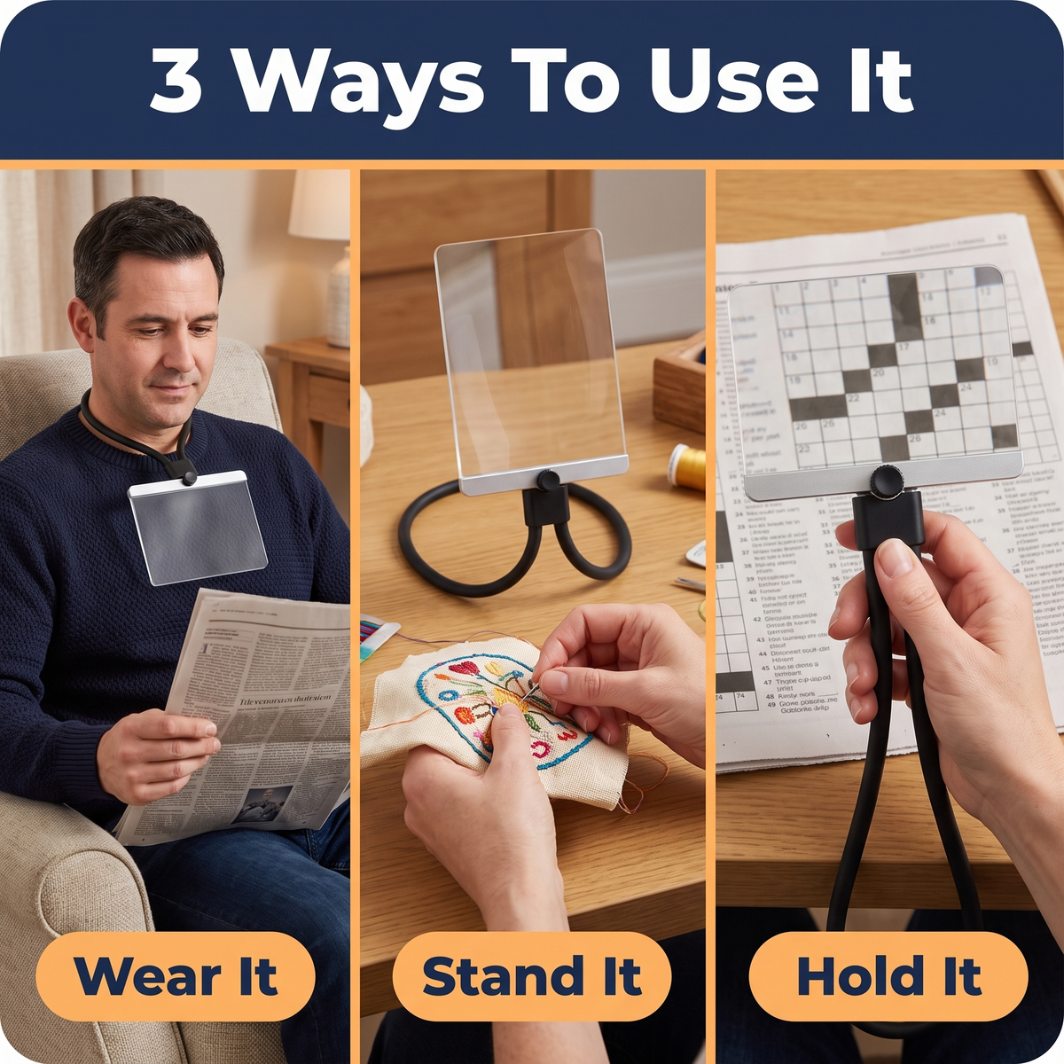 Glass Magnifiers for Reading