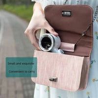 Foldable Handheld Turbo Fan with Digital Display