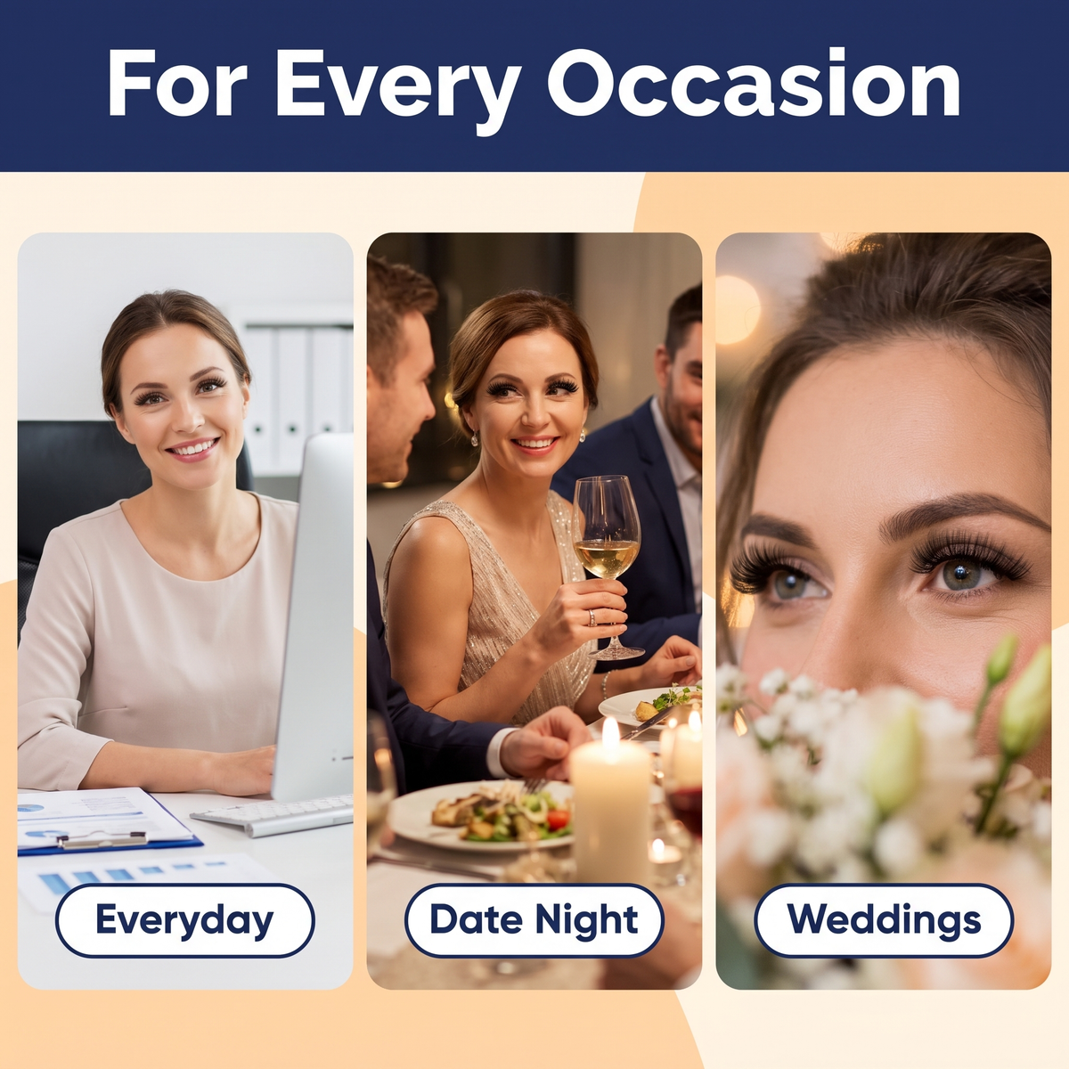 Premium Reusable Self-Adhesive Eyelashes
