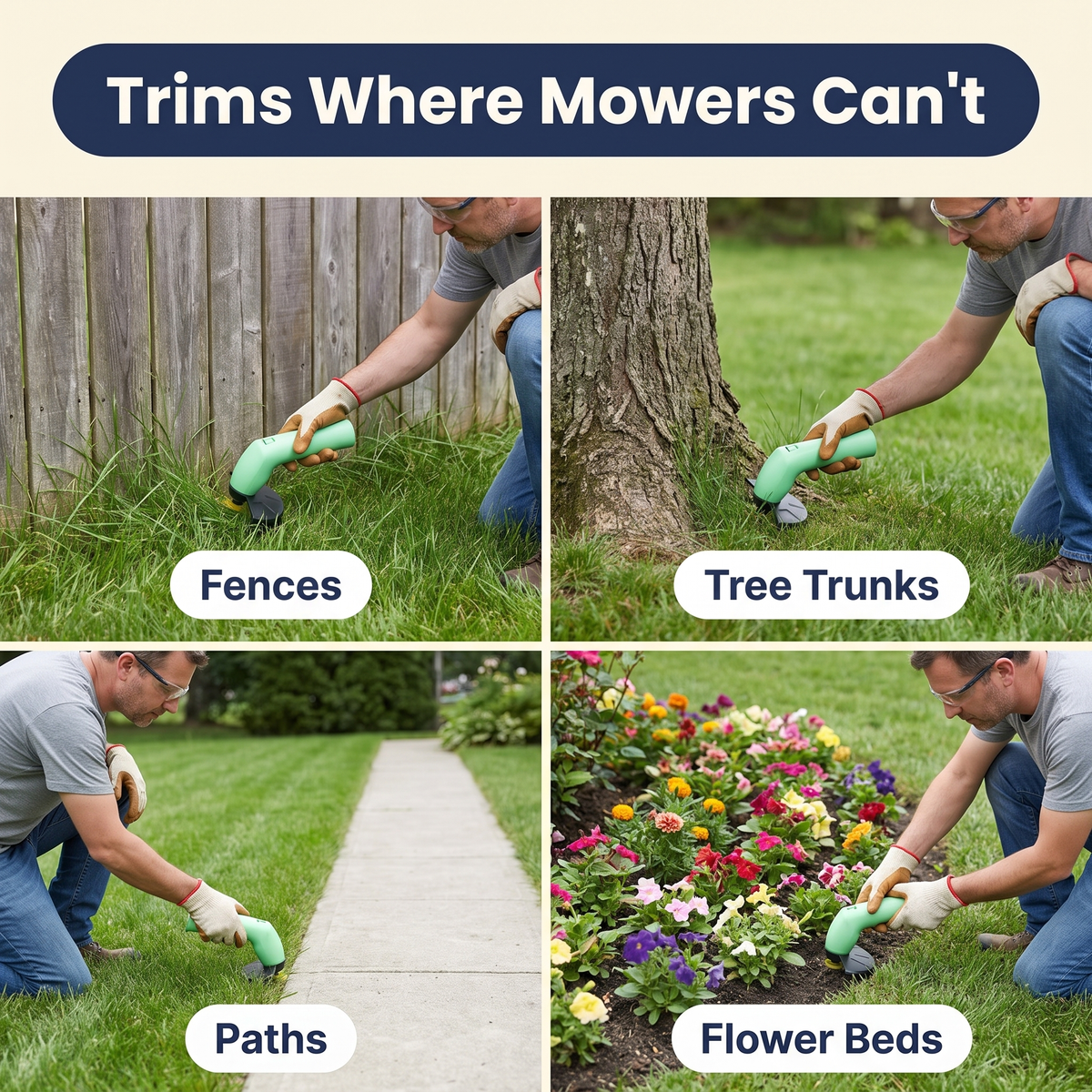 Weed Wacker Cordless Mini Weed Trimmer