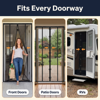Magnetic Mosquito Screen for Doors