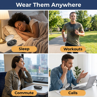 Wireless Sleep Earbuds – Bluetooth 5.3 Mini In-Ear Headphones, IPX5 Water Resistant, Noise Reduction & Charging Case