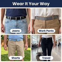 Adjustable Elastic Invisible No Buckle Belt