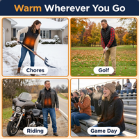 Unisex Heated Vest with 10,000 mAh Power Bank – 9 Heating Zones, 3 Heat Settings, Up to 8 Hours Warmth