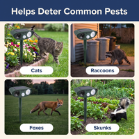 Solar-Powered Ultrasonic Animal Repellent