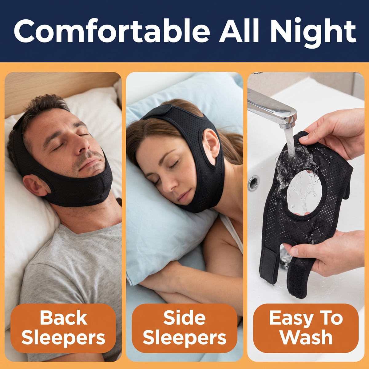Anti Snoring Chin Strap for Sleep Apnea