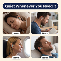 Noise Cancelling Silicone Earplugs for Sleeping