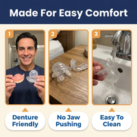 Tongue Stabilizing Device – Soft Silicone Anti-Snoring Tongue Retainer, One Size, No Molding Needed