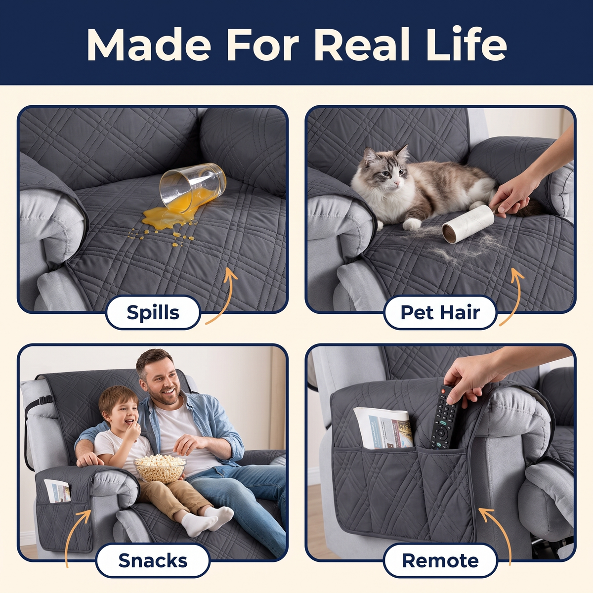 Waterproof Recliner Chair Covers