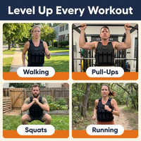 Adjustable Weighted Vest – Holds Up to 110 lb, Oxford Cloth Workout Vest for Strength Training (Weights Not Included)