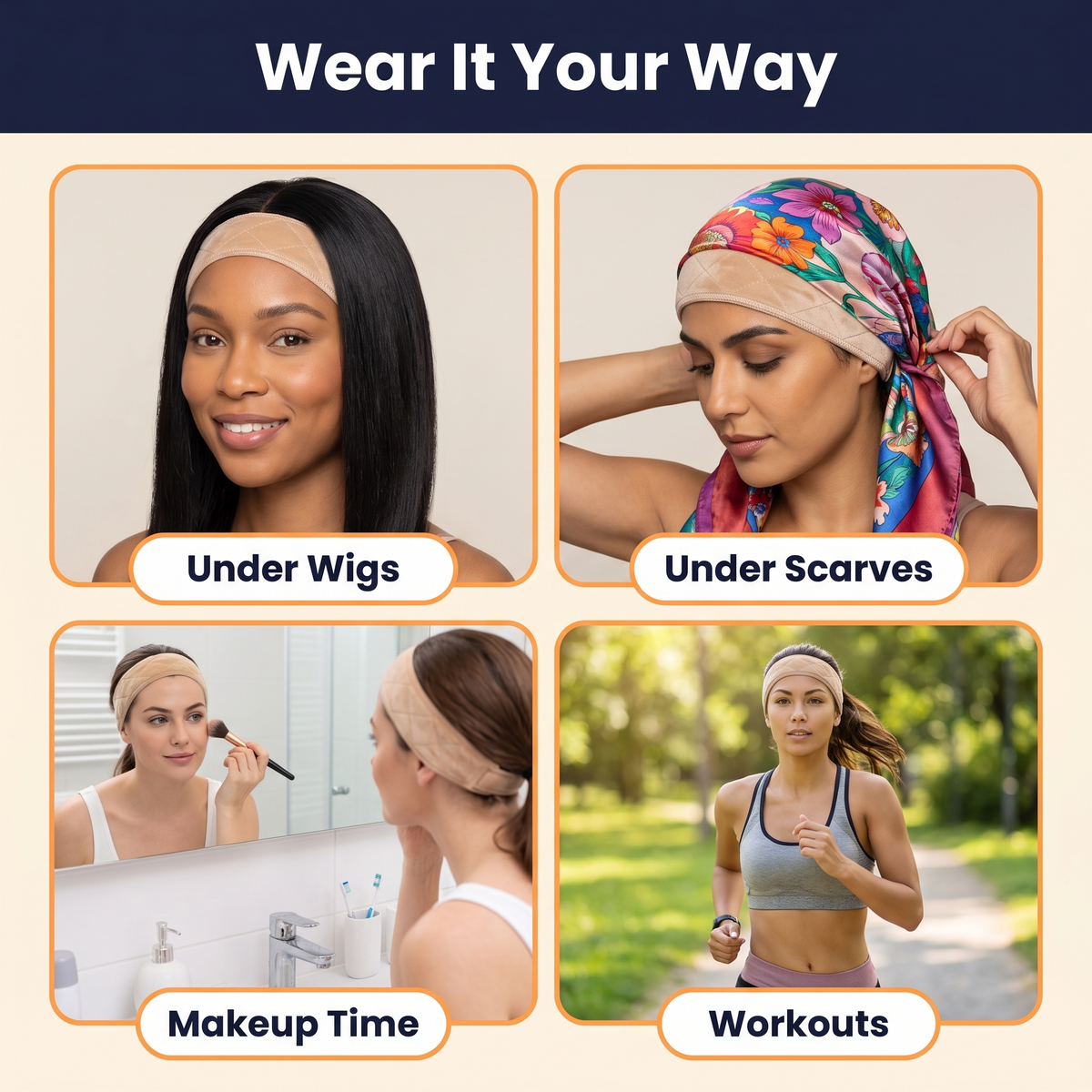 Velvet Wig Grip Headband