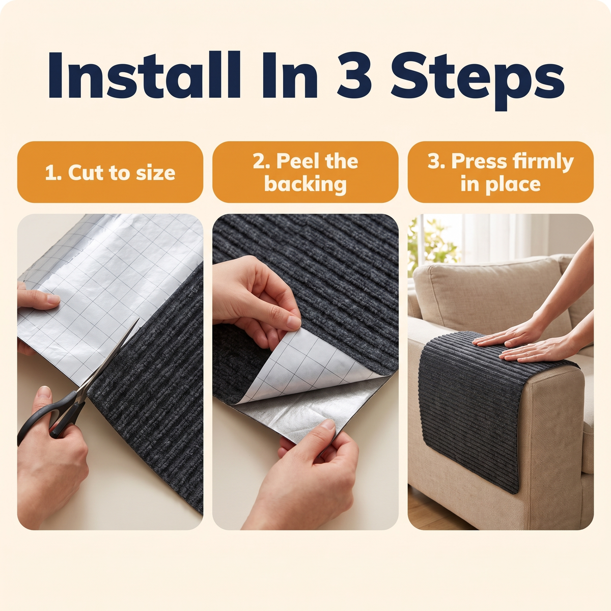 Adhesive Wall Mounted Cat Scratch Pad