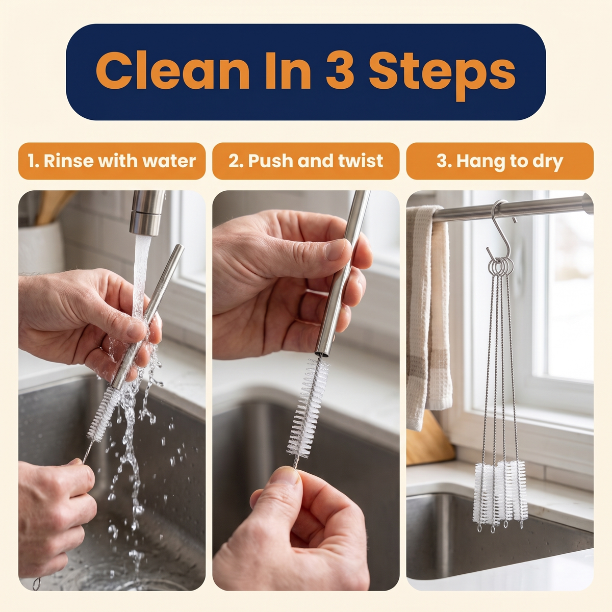 Straw Cleaning Brushes