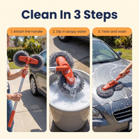 Car Wash Brush with Rotating Head