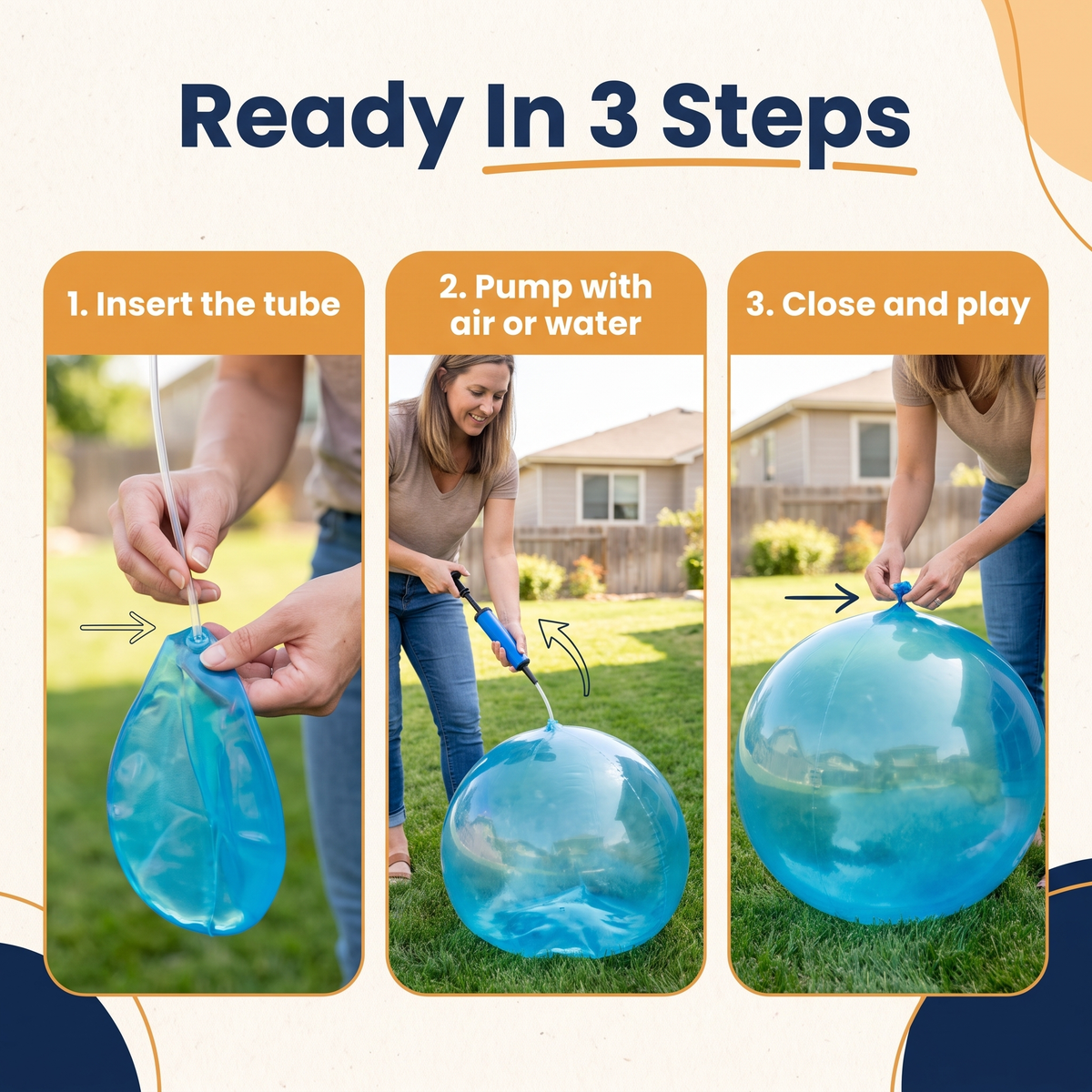 3 Set Giant Jelly Balloon Ball